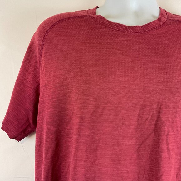 Lululemon Metal Vent Tech Shirt Men's L Muted Red Short Sleeve - Picture 2 of 10